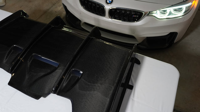 PSM-Style Carbon Fiber Rear Diffuser — BMW F8X