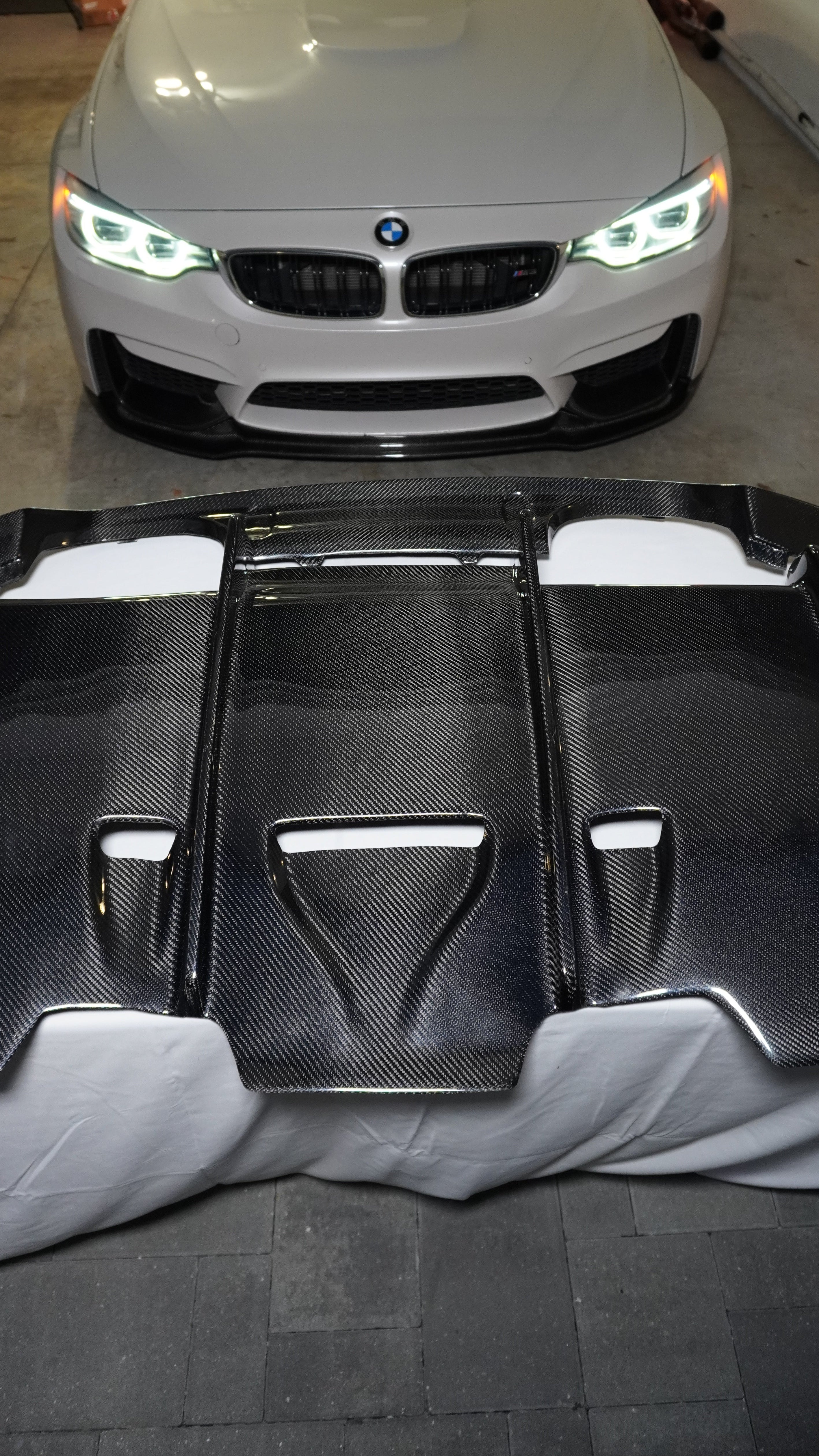 PSM-Style Carbon Fiber Rear Diffuser — BMW F8X
