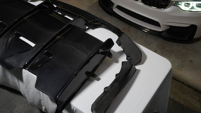 PSM-Style Carbon Fiber Rear Diffuser — BMW F8X