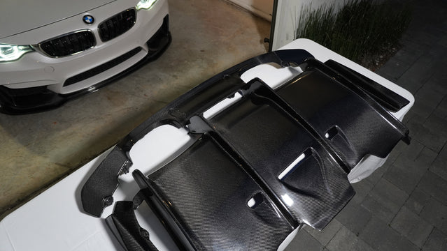 PSM-Style Carbon Fiber Rear Diffuser — BMW F8X