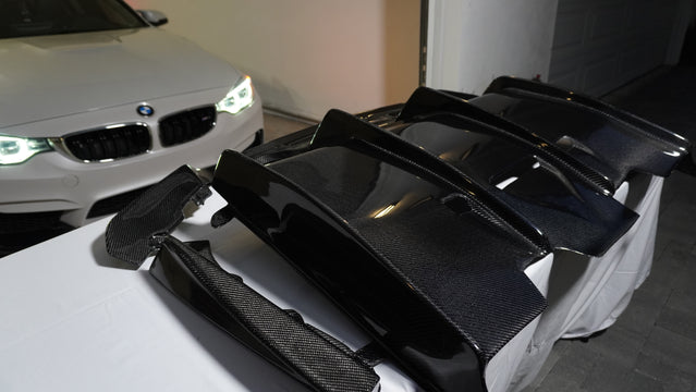 PSM-Style Carbon Fiber Rear Diffuser — BMW F8X
