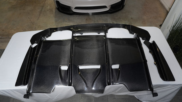 PSM-Style Carbon Fiber Rear Diffuser — BMW F8X