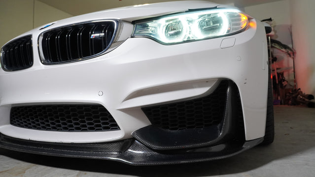 V-Style Carbon Fiber Front Lip — BMW F8X